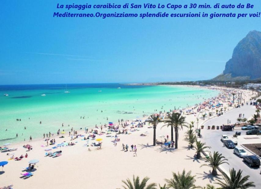 Be Mediterraneo, In Centro Sul Mare - In The Center Beach Front - 80 Mq Trapani Kültér fotó
