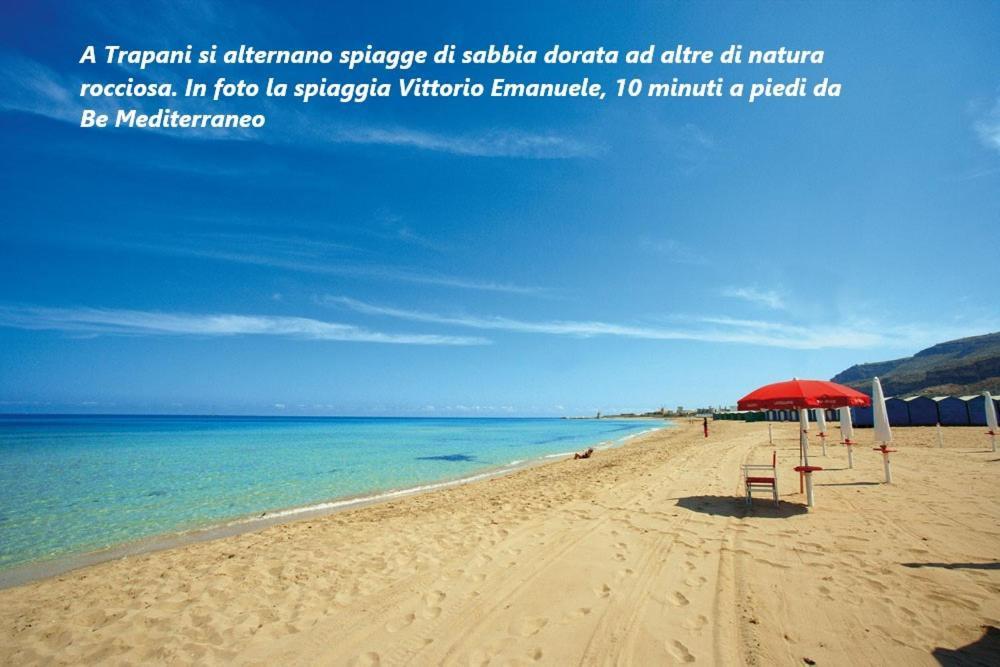 Be Mediterraneo, In Centro Sul Mare - In The Center Beach Front - 80 Mq Trapani Kültér fotó